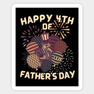 Retro Funny 4th of July Joe Biden Fathers Day Sticker